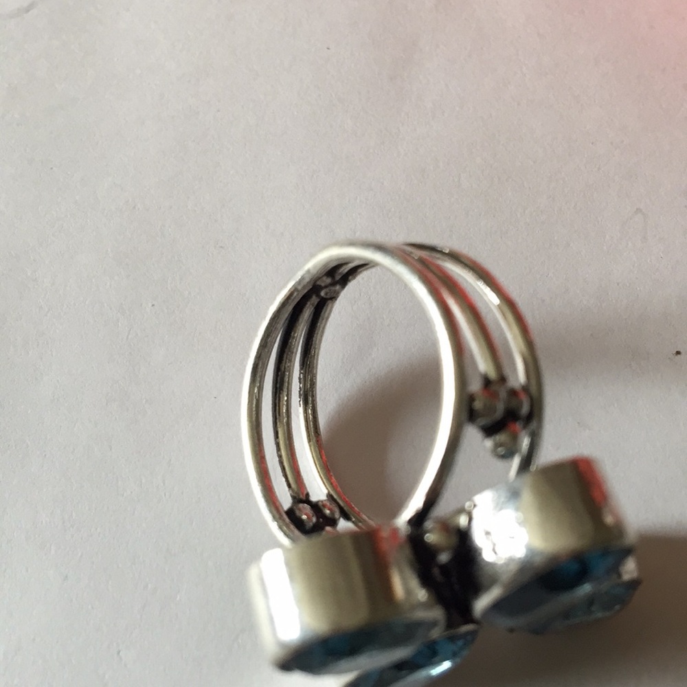 Blue topaz 925 ring - Picture 3 of 5